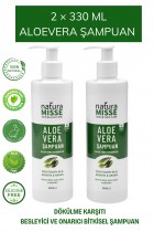 2 Adet Aloe vera Özlü & Keratinli Doğal Şampuan 660 Ml