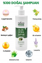 2 Adet Aloe vera Özlü & Keratinli Doğal Şampuan 660 Ml