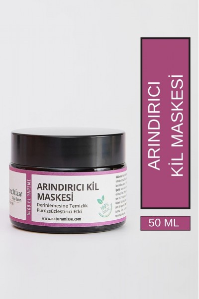 Arındırıcı Kil Maskesi 50 Ml Siyah Nokta Karşıtı- Derinlemesine Temizlik- Gözenek Sıkılaştırıcı