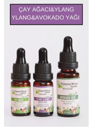 Avokado Yağı 20 Ml Çay Ağacı uçucu Yağı 10 Ml Ylang Uçucu Yağı 10 Ml 