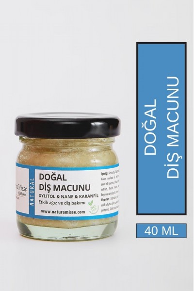 Doğal Diş Macunu 40 Ml Bentonit Kil- Nane Yağı- Misvak Özlü Diş Beyazlatıcı & Diş- Ağız Bakımı