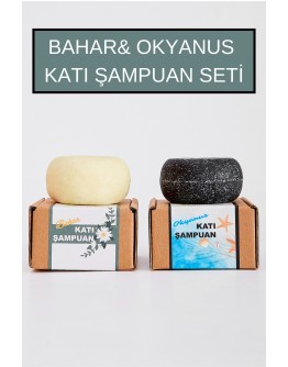 Katı Şampuan İkili Set- BAHAR Katı şampuan & Okyanus Katı Şampuan