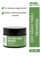 Doğal Koltuk Altı Kremi 50 Ml (Çay Ağacı Yağlı Deokrem)ITIR-LAVANTA Ter Kokusuna Karşı-Mükemmel Etki