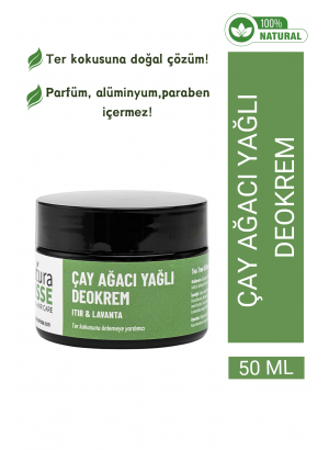 Doğal Koltuk Altı Kremi 50 Ml (Çay Ağacı Yağlı Deokrem)