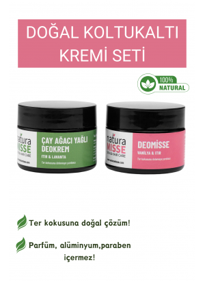 Doğal Koltuk Altı Kremi SET DEOKREM 50 Ml- DEOMİSSE 50 Ml 