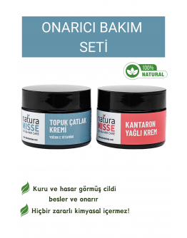 Onarıcı Bakım Seti Kantaron Yağlı krem 50 Ml Ve Topuk Çatlak Kremi 50 Ml